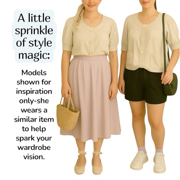 Elle 100% Cotton Cream Cropped Cardigan XS - Picture 2 of 16